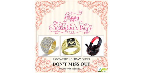 Jewelry men Valentine's Gifts rings headset audio Code Valentine 14 - 4D's T&D Inc