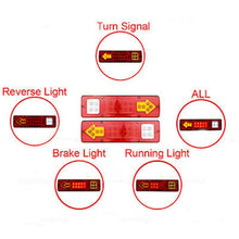 Two Pieces Turn Signal Running Tail Light 19-LED Trailer Truck RV ATV White-Amber-Red - 4D's T&D Inc