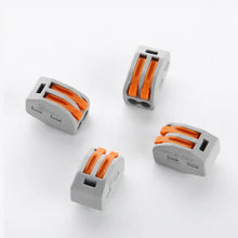 2 Pack Deal Reusable Spring Lever Terminal Block Connector 2/ 3/ 5 Way - 5 pcs/set Electric Cable Connector Wire - 4D's T&D Inc