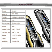 Turbocharged 2018 New 110v-240v Rechargeable Hair Clipper Professional Hair Trimmer Adjustable 5W Hair Clipper Men Kids Haircut Tool - 4D's T&D Inc