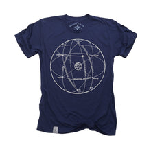 Elements of the Celestial Sphere: Fine Jersey Short Sleeve T-Shirt in Navy - 4D's T&D Inc