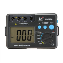 Insulation Resistance Tester Meter Tool HD HDT20A Meg ohmmeter Voltmeter 1000V w/ LCD Back light Testing Tools Sale - 4D's T&D Inc