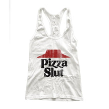 Pizza Slut Vintage Print  Racerback Tank Top - 4D's T&D Inc