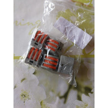 2 Pack Deal Reusable Spring Lever Terminal Block Connector 2/ 3/ 5 Way - 5 pcs/set Electric Cable Connector Wire - 4D's T&D Inc