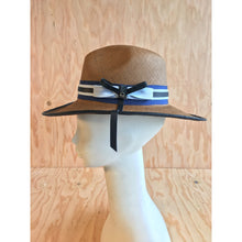 Women Ladies Hat La Finca Panama Hat - Brown Fashion Straw Navy Blue - 4D's T&D Inc