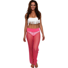 Women's Crochet Pants with Waist Band Swimwear Beach Cover Up Made in USA - 4D's T&D Inc
