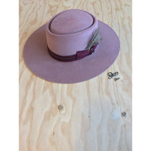 El Rosal Wide Brim Pork Pie Hat - Pink - 4D's T&D Inc