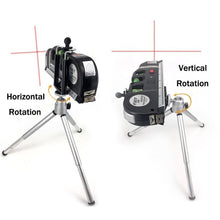 Practical Multi-funtion High Density Laser Levelling Instrument with Steel Ruller Cross Straight Line Laser Level Aligner (Color - 4D's T&D Inc