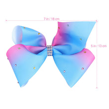 Ribbon Hair Bows TINKSKY 4PCS Grosgrain Rhinestone Bowknot Hair Clips Boutique Bows For Girls Kids Baby Teens - 4D's T&D Inc