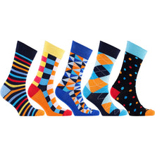 Men's 5-Pair Fun Mix Socks-3027 - 4D's T&D Inc