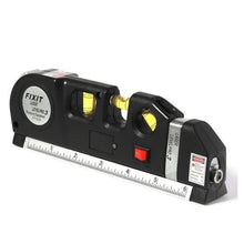 Practical Multi-funtion High Density Laser Levelling Instrument with Steel Ruller Cross Straight Line Laser Level Aligner (Color - 4D's T&D Inc