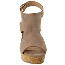 Slingback Peep Toe Platform Wedge Sandal - 4D's T&D Inc