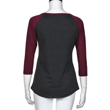 Women's Ladies Elk Printing Round Neck Pullover Blouse Tops Shirts - 4D's T&D Inc