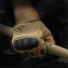 Gloves Hard Military Knuckle Tactical Gloves Motorbike Motorcycle ATV Riding Army Combat Full Finger Gloves for Men - 4D's T&D Inc