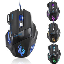 USB Wired Gaming Mouse Max 5500 DPI 7 Button LED Optical  Ergonomic computer mouse For Pro Gamer SHANSHAN Game - 4D's T&D Inc
