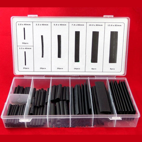 Heat Shrink Sleeves 127 Pcs Various Lengths Assortment Set Heat Shrink Wire Wrap Tubing Electrical Cable protection - 4D's T&D Inc