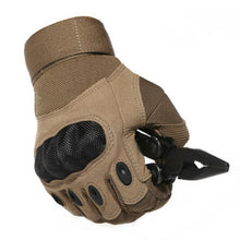 Gloves Hard Military Knuckle Tactical Gloves Motorbike Motorcycle ATV Riding Army Combat Full Finger Gloves for Men - 4D's T&D Inc