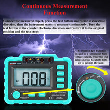 Digital Insulation Resistance Tester Megger Tool MegOhm Meter Mega-meter  250V/500V/1000V/2500V - 4D's T&D Inc