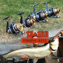 Saltwater Surf Casting Fishing Reels 13 +1BB FDDL 4000 -7000 Series Spinning Fishing Reel Big Spool recreation Fish - 4D's T&D Inc
