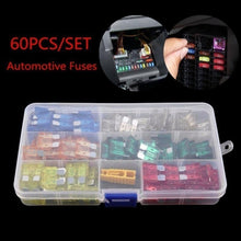 Auto Fuse Kit Middle 60pcs 5A 10A 15A 20A 25A 30A Car Truck Assortment Fuse Auto Accessories The Fuse Insurance Insert The Insurance Of Xenon - 4D's T&D Inc