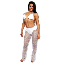 Women's Crochet Pants with Waist Band Swimwear Beach Cover Up Made in USA - 4D's T&D Inc