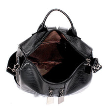 Ladies Shoulder Bag Crocodile Zip Shoulder Bag - 4D's T&D Inc