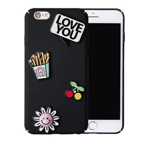 Cute 3D Cartoon Phone Cases For iphone 7 6 6s Plus Funda Top Quality Hard Frosted Matte PC Back Plastic Cover Protector Capa New - 4D's T&D Inc