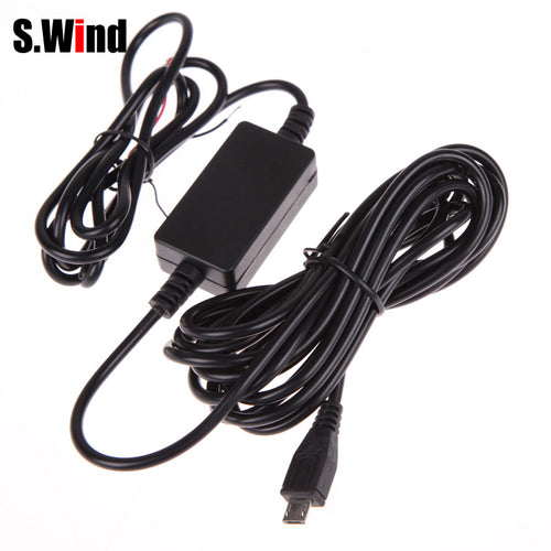 DC12V to 5V Inverter Converter Micro USB Hardwire Car Charger for GPS Tablet Phone DVR Recorder Camera Dash Cam Hard Wire Kit - 4D's T&D Inc