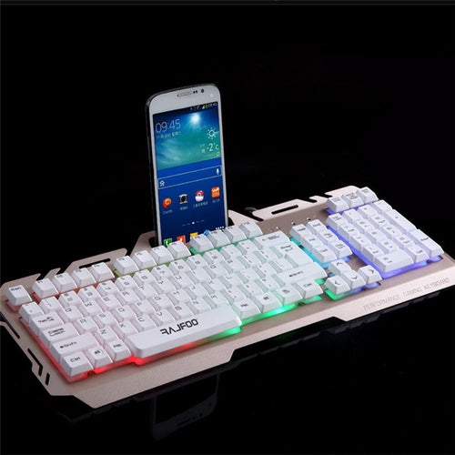 2017 Hot Sale USB Wired Illuminated Colorful LED Backlight Multimedia PC Gaming Keyboard Free Shipping - 4D's T&D Inc
