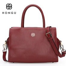 HONGU Women's Shoulder Crossbody Bag Fashion Solid Genuine Leather Women Handbags Totes bolsa Zipper Pillow Bags Female Handbag - 4D's T&D Inc
