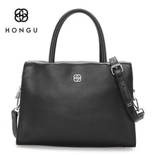 HONGU Women's Shoulder Crossbody Bag Fashion Solid Genuine Leather Women Handbags Totes bolsa Zipper Pillow Bags Female Handbag - 4D's T&D Inc