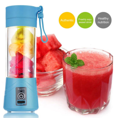 Mini Portable USB Rechargeable Smoothie Electric Fruit Juicer Machine Kitchen Appliance - 4D's T&D Inc