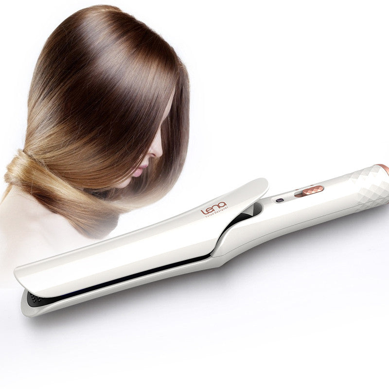 2 in 1 Electric Ceramic Fast Hair Straightener and Curler Hair Styling Tool Curling Iron Wand Curler Styler EU Plug Flat Iron - 4D's T&D Inc