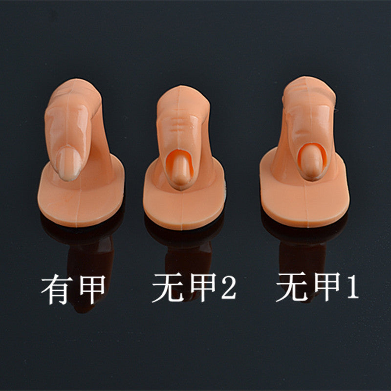 2016 Insert False Nail Art Practice Finger Model Flexible Soft Fake Finger for Nail Art Training - 4D's T&D Inc