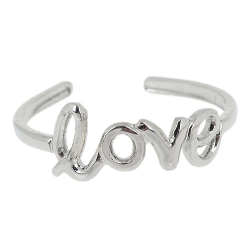 Women Adjustable Open Knot Ring Silver Jewelry Love Designed - 4D's T&D Inc