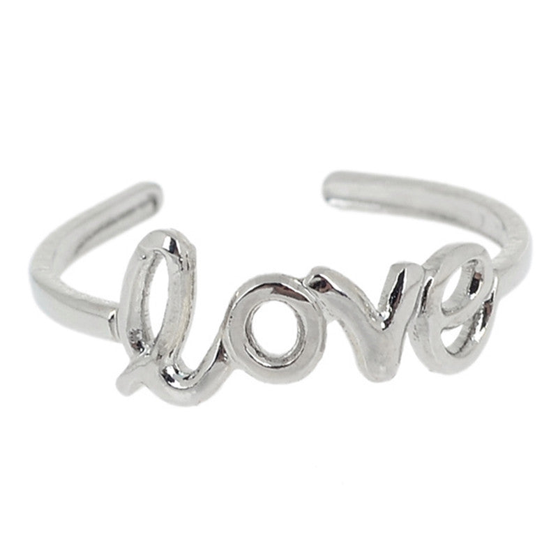 Women Adjustable Open Knot Ring Silver Jewelry Love Designed - 4D's T&D Inc