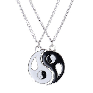Best Friends Couple Chain Necklace pendant Lover Gift Valentine's Day - 4DS-158BFNL - 4D's T&D Inc
