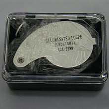 40x 25mm Glass Magnifying Magnifier Jeweler Eye Jewelry Loupe Loop LED Light - 4D's T&D Inc