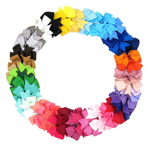 48PCS Handmade Cloth Hair Grips Girls Women Ribbon Accessories - 4D's T&D Inc