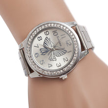 Butterfly Pattern Sport Quartz Wrist Hour Bracelet Big Dial Watches - 4D's T&D Inc