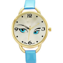 Women's Watch Ladies Eye Pattern Leather Quartz Wrist Watch - 4D's T&D Inc