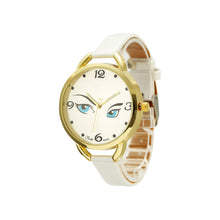 Women's Watch Ladies Eye Pattern Leather Quartz Wrist Watch - 4D's T&D Inc