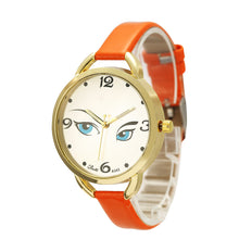 Women's Watch Ladies Eye Pattern Leather Quartz Wrist Watch - 4D's T&D Inc