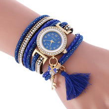 Wrap Around Fashion Weave Leather Bracelet Lady Womans Wrist Watch - 4D's T&D Inc
