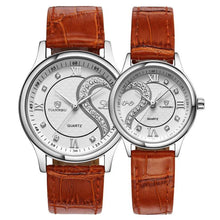 Unisex Watch 1 Pair Wrist Watches Tiannbu Ultrathin Genuine Leather Romantic Fashionable Lovers Watches - 4D's T&D Inc