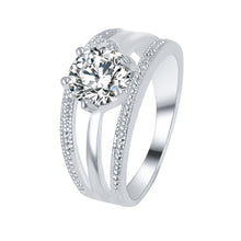Wedding Engagement Ring - Women Crystal Jewelry Rings.   Item # 4DS-120WER. - 4D's T&D Inc