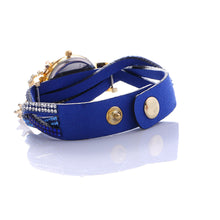 Women Fashion Wrap Around Bracelet Padlock Diamond Watch Lady Woman's Wrist Watch - 4D's T&D Inc