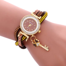 Women Fashion Wrap Around Bracelet Padlock Diamond Watch Lady Woman's Wrist Watch - 4D's T&D Inc