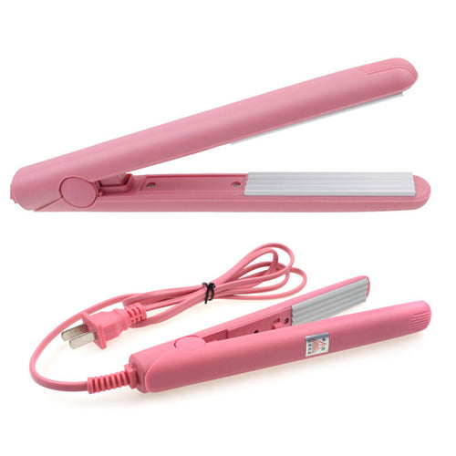Mini Curls Hair Straightener Iron Pink Ceramic.  Item # 4DS-82HSI  Price $33.80 - 4D's T&D Inc