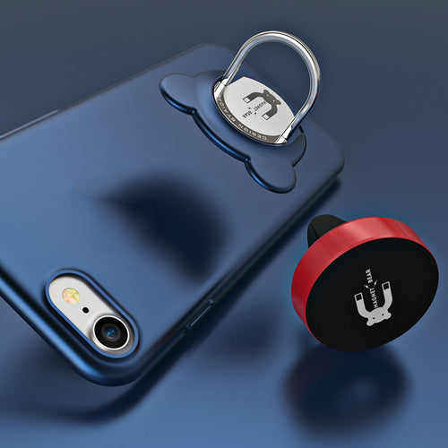 3 in 1 Shockproof Armor Phone Cases For iphone 7 6 6s Plus Case With Metal Finger Ring Holder Stand + Magnetic Car Mount Bracket - 4D's T&D Inc